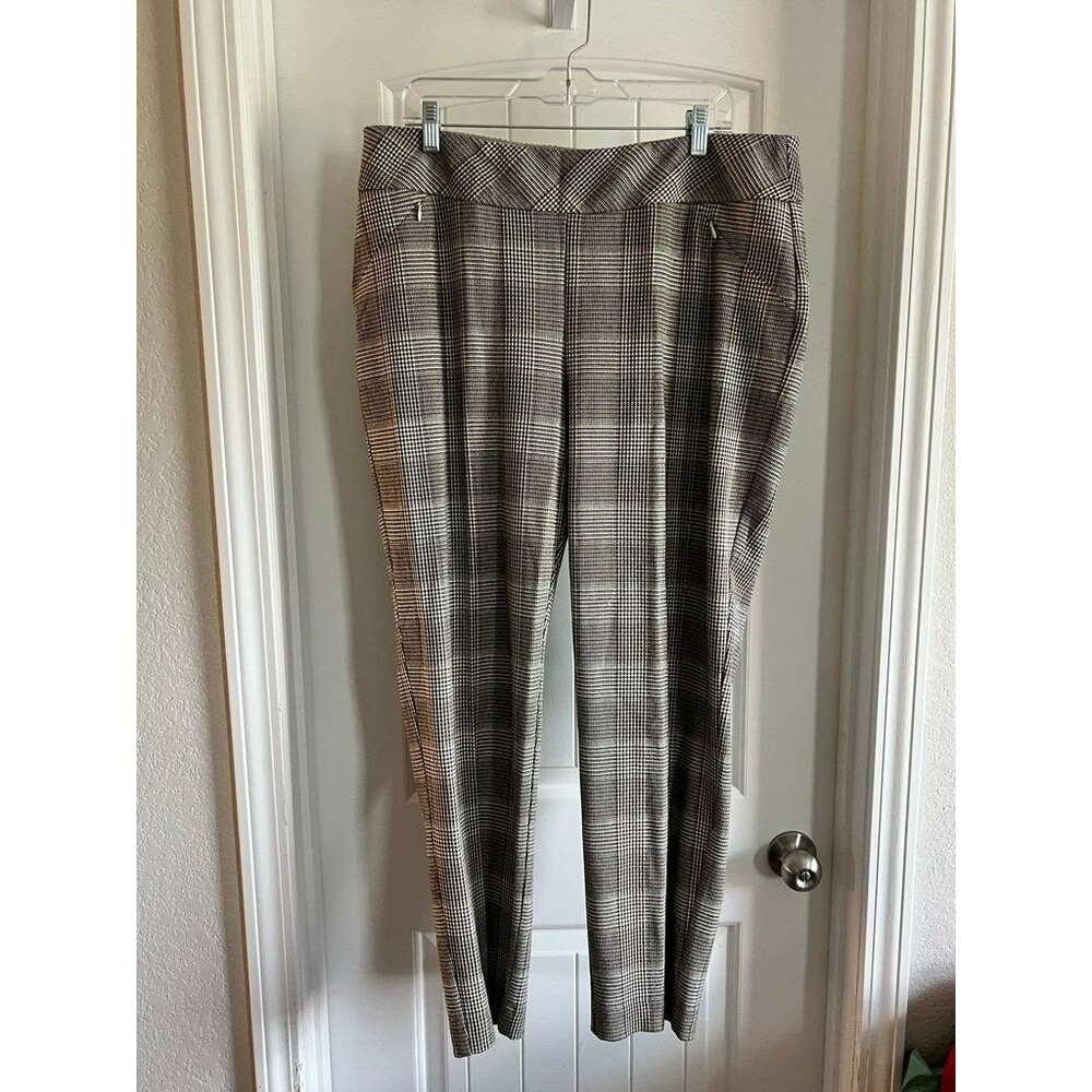 Investments Women's Plaid Trousers Size 16WS